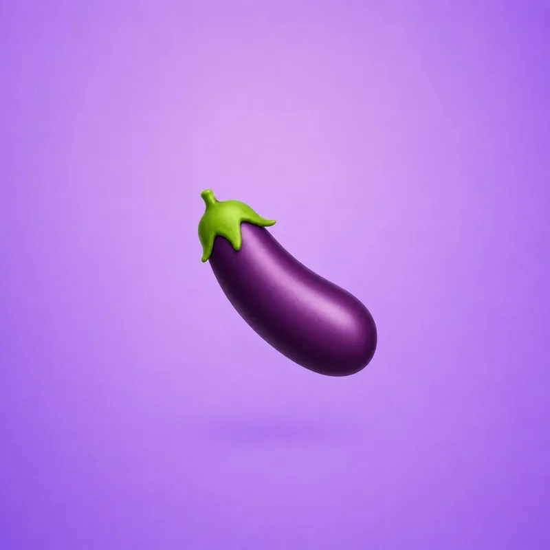 A rendered eggplant